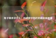 电子商务学什么：构建数字时代的商业新思维